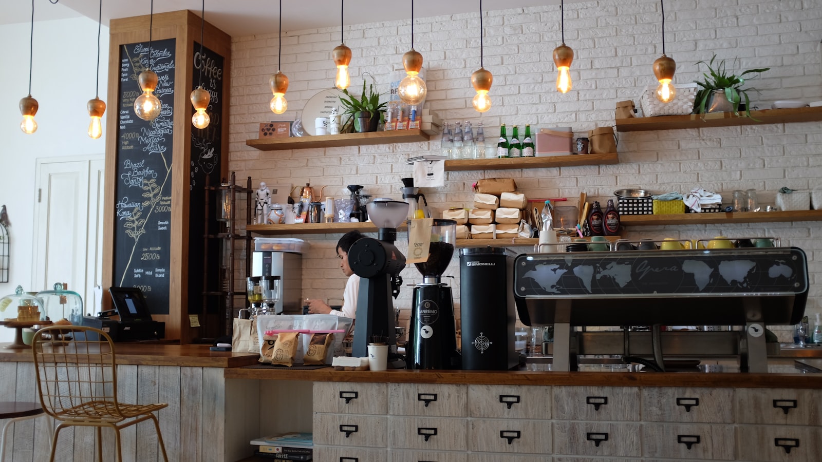 The warm, plant-filled interior of the Northbound café in London, Ontario
