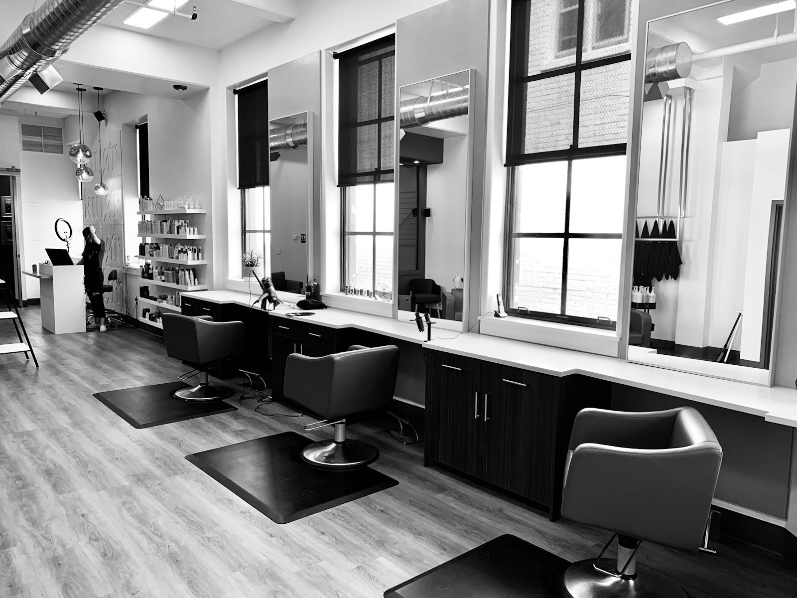 Editorial hair model at Atelier Noir in London Ontario