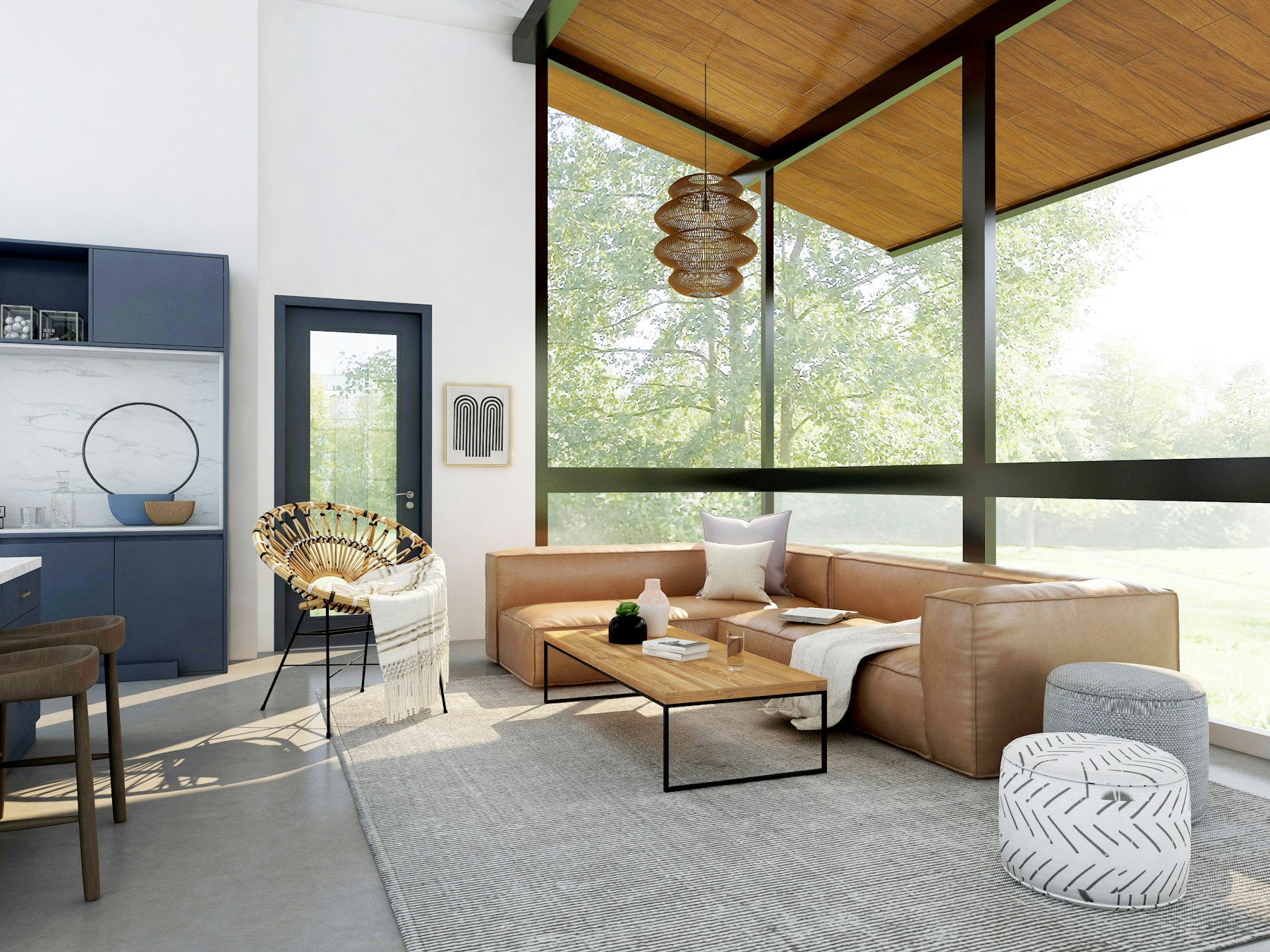 A finished outdoor living space