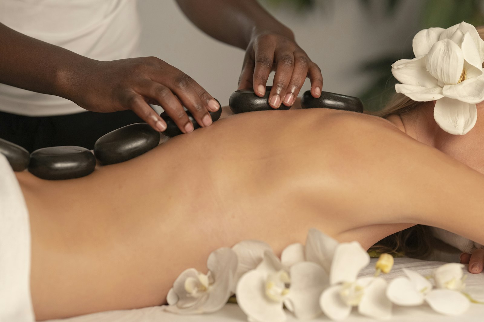A minimalist, light filled treatment room at Aurea Skin Studio