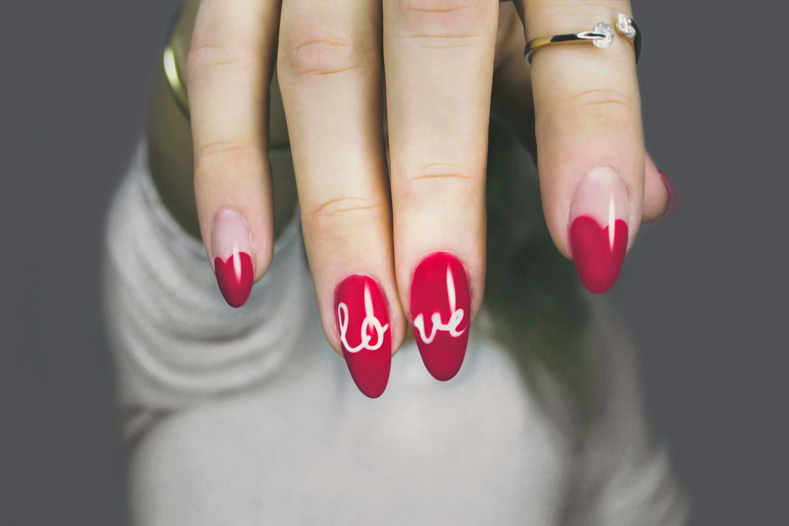 Soft jelly finish nail art at Lacquer Lab nail studio in London Ontario