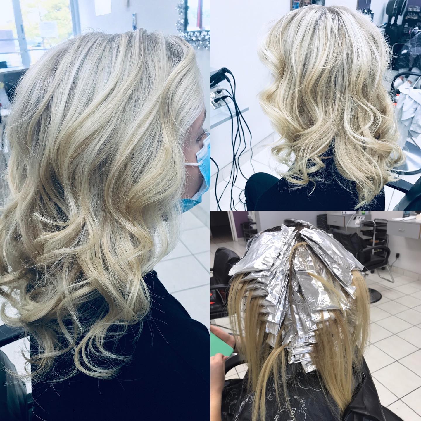 Blonde highlights, three views of the process
