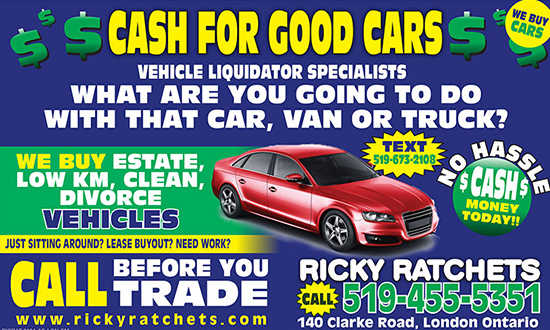 Used vehicles at Ricky Ratchets