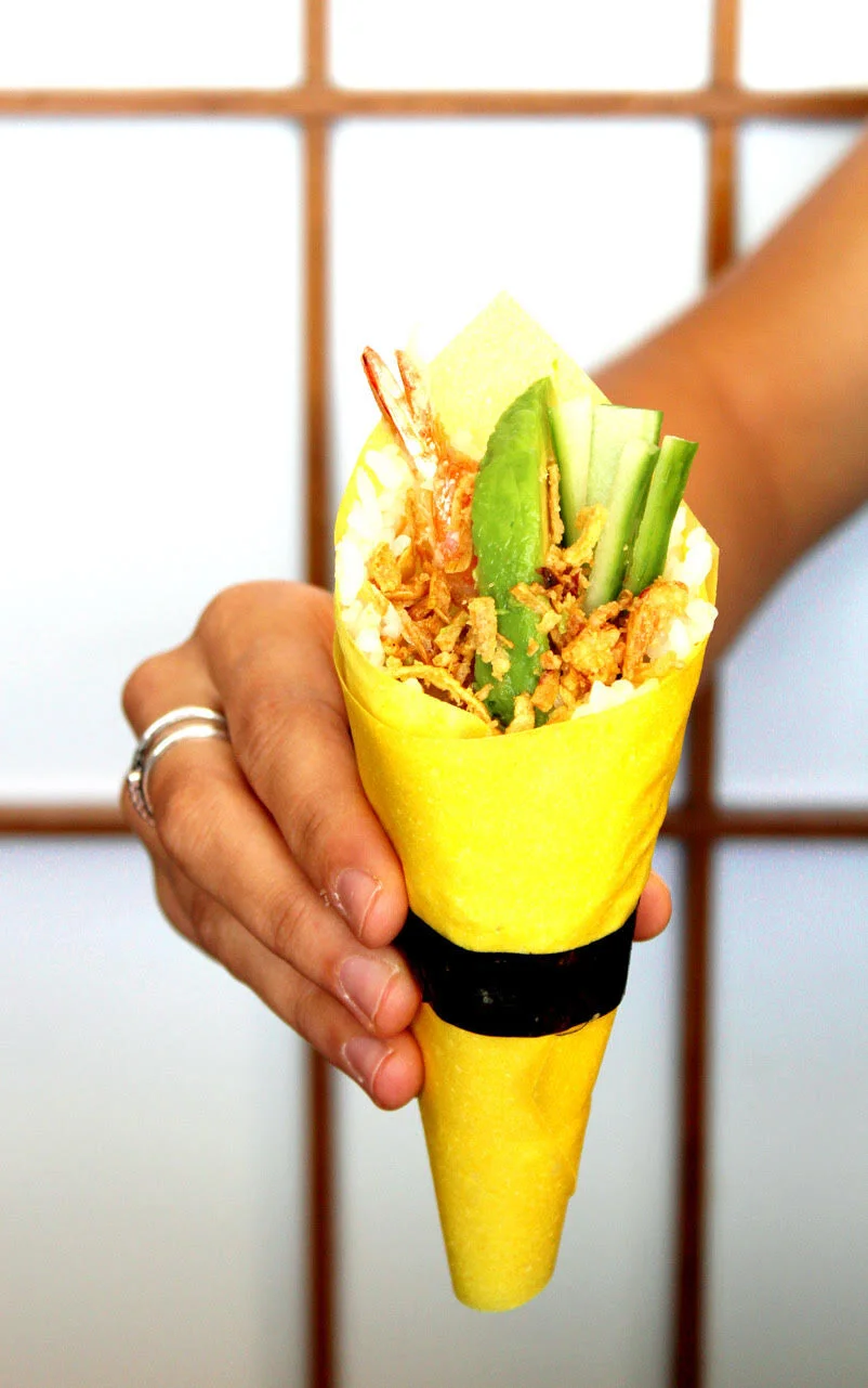 Take Sushi corner banquette